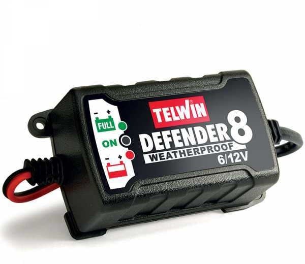 Telwin Defender 8 - Intelligentes Ladegerät und Erhaltungsladegerät - Bleibatterien 6/12V