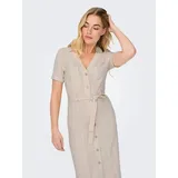 Only Kleid Shirtkleid Beige XS