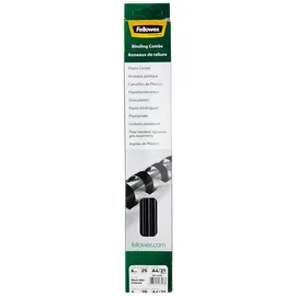 Fellowes Plastikbinderücken 6 mm schwarz,