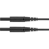 Schützinger MSFK A301 / 0.5 / 100 / SW Messleitung Stecker 2 mm Stecker 2 mm Schwarz 1 St.
