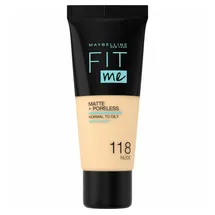 Maybelline Fit Me! Matte + Poreless Make-Up 30 ml 118 Nude