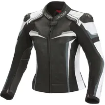 BÜSE Mille Damen Motorrad Lederjacke schwarz-weiss, Größe 36