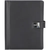 Alassio Ringbuchmappe Leder DIN A4 schwarz