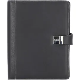 Alassio Ringbuchmappe Leder DIN A4 schwarz