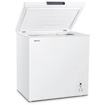 Hisense FT184D4AWYE - Horizontale Gefriertruhe, Korb mit Griff, elektronische Temperaturregelung, mit 142 l Nutzvolumen, leise, 40 dBA, Weiß