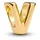 Pandora Buchstabe V Gold 763968C00