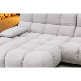 KAWOLA Ecksofa VIVIEN silber Cord