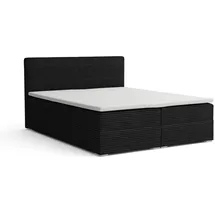 dein schlaf 24 BOXBETT LON III 160/200 in Cord Anthrazit H3 - Dunkelgrau