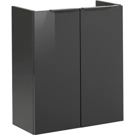 Fackelmann Waschbeckenunterschrank 52 x 60 x 24,3 cm Grau