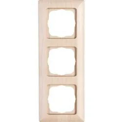 Kopp 306739068 MILANO - Abdeckrahmen 3-fach, Farbe: ahorn