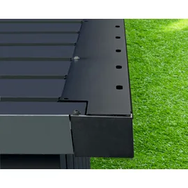 Hörmann Laubabdeckung Euroline 9005 320 x 11 x 1,4 cm Schwarz