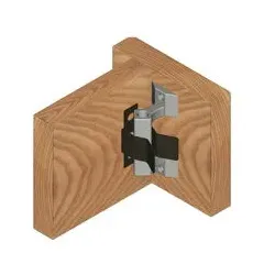 Sockel-Blendenschnapper, Schrauben, Schließteil Kunststoff weiß/Stahl schwarz