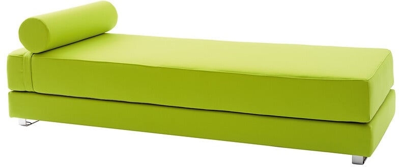 Softline Schlafsofa Lubi grün, Designer Kurt Brandt, 44x82 cm