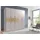 WIMEX Drehtürenschrank Digit 225 x 208 x 58 cm Grau