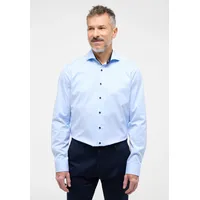 Eterna Slim Fit Businesshemd aus Twill, Hellblau, 42