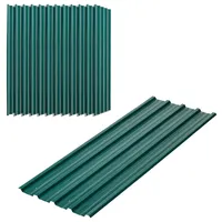 Outsunny Trapezblech 12 Stück 129x45 cm 7 m2 verzinkt 0,25 mm wetterfest
