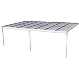 Gutta Terrassendach Premium 712 x 406 cm weiß/polycarbonat bronce