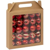 Atmosphera Createur d ́interieur Weihnachtskugeln Mit Glitzer-muster, Ø 6 cm