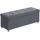Songmics Sitzbank Samt Schiefergrau 38 x 110 x 40 cm