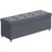 Songmics Sitzbank Samt Schiefergrau 38 x 110 x 40 cm