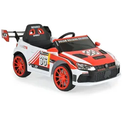 Moni Kinder Elektroauto Drift Fernbedienung 4 Motoren, Drift-Funktion, MP3, Gurt rot