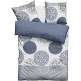 MY HOME Tesso Ornamenten Blau 200 x 200 cm + 80 x 80 cm