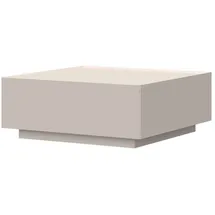 PLACES OF STYLE Couchtisch PLACES OF STYLE "Sky45", beige (cashmere farbe), B:90cm H:36cm T:90cm, Tische, Couchtisch, Mit Rollen, lackiert mit wasserbasiertem UV-Lack
