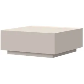 PLACES OF STYLE Couchtisch PLACES OF STYLE "Sky45", beige (cashmere farbe), B:90cm H:36cm T:90cm, Tische, Couchtisch, Mit Rollen, lackiert mit wasserbasiertem UV-Lack