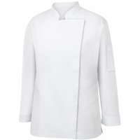 METRO Professional Kochjacke, Polyester / Baumwolle, mit langen Ärmeln, für Damen, Größe S, weiß