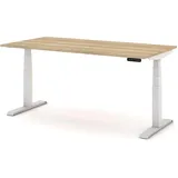 Assmann Electronic Schreibtisch Pitino Eiche Natura / Weiß