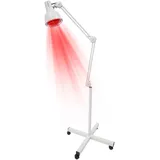 Xigner Infrarotlampe-Wärmelampe 275W mit Universalrad, Infrarotlichtlampe Einstellbare Temperatur 0-90°C, Tragbare Rotlichtlampe zur Linderung von Rücken-, Nacken-, Schulter- und Knieschmerzen