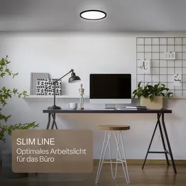 B.K.Licht LED Panel 1 29 cm rund/schwarz