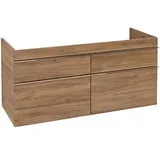 Villeroy & Boch Villeroy und Boch Venticello Waschtischunterschrank A93001RH 125,3x59x50,2cm, Griff Chrom, Kansas Oak