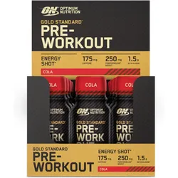 Optimum Nutrition Gold Standard Pre-Workout Shot (12x60ml) Cola EINHEITSGRÖSSE