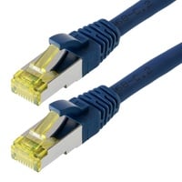 Helos Patchkabel S/FTP, RJ-45/RJ-45, 15m, blau (118084)