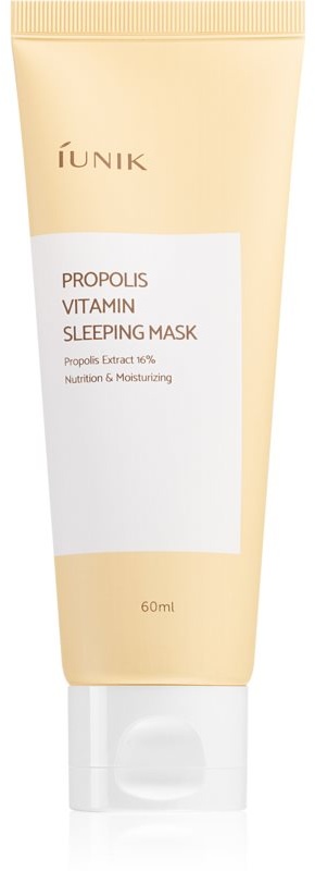 iUnik Propolis Vitamin Nachtmaske zur Erholung der Haut mit Multivitamin-Komplex 60 ml