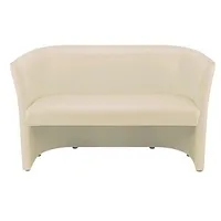 NOWY STYL 2-Sitzer Sofa Club Duo beige Kunstleder