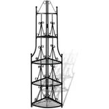 vidaXL Pflanzentreppe 60 x 30 cm Schwarz