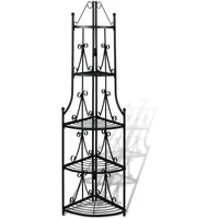 vidaXL Pflanzentreppe 60 x 30 cm Schwarz