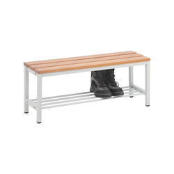 SZ METALL Sitzbank, Sitzbank 1 m, mit Schuhrost 100 cm x 42 cm x 30 cm
