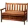 Dobar Gartenbank 115 x 58 x 89 cm braun
