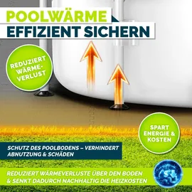 tillvex Pool Bodenschutzmatte grau 62,5x62,5 cm