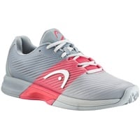 Head Women's Revolt Pro 4.0 Women GRCO Tennisschuh, grau/Koralle, 39