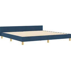 Bettgestell Blau 200x200 cm Stoff