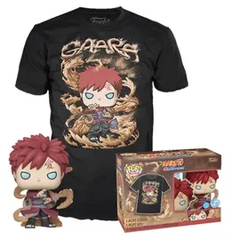 Funko - POP! - Pop! & Tee (Adult): Naruto - Gaara (Glows in the Dark) Vinyl Figure and T-Shirt (L)