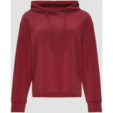 S.Oliver Regular Fit, Hoodie mit Tunnelzug, rot, 44