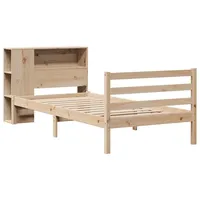 VidaXL Bücherregalbett ohne Matratze 75x190 cm Massivholz Kiefer
