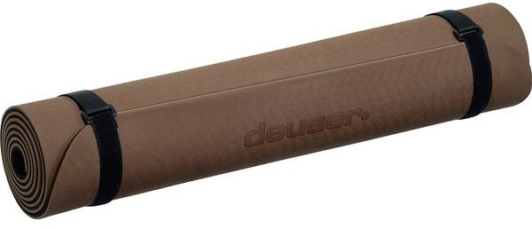 DEUSER Yoga-Matte (TPE) - cappuccino/dunkelbraun, CAPPUCCINO/BRAUN, -