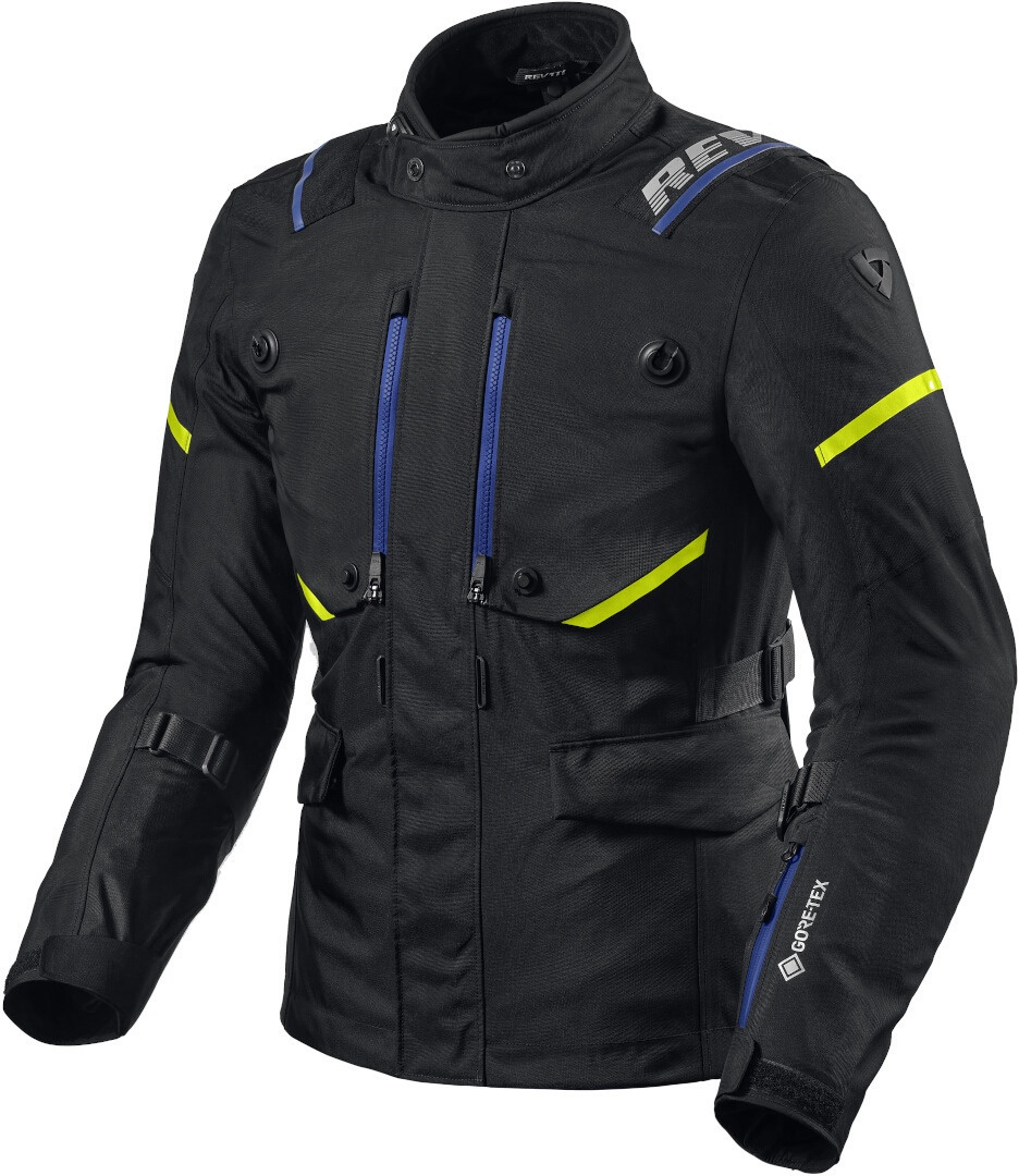 Revit Vertical GTX Motorfiets textiel jas, zwart, 3XL