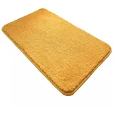Reyox Badezimmerteppich rutschfest, Wasserabsorbierenden Badematte, Weich Flauschig Badteppich, Fußmatte für Wohnzimmer Schlafzimmer Badezimmer Gelb 120 x 200 cm